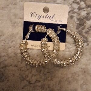 Silver-Tone Hoop Earrings